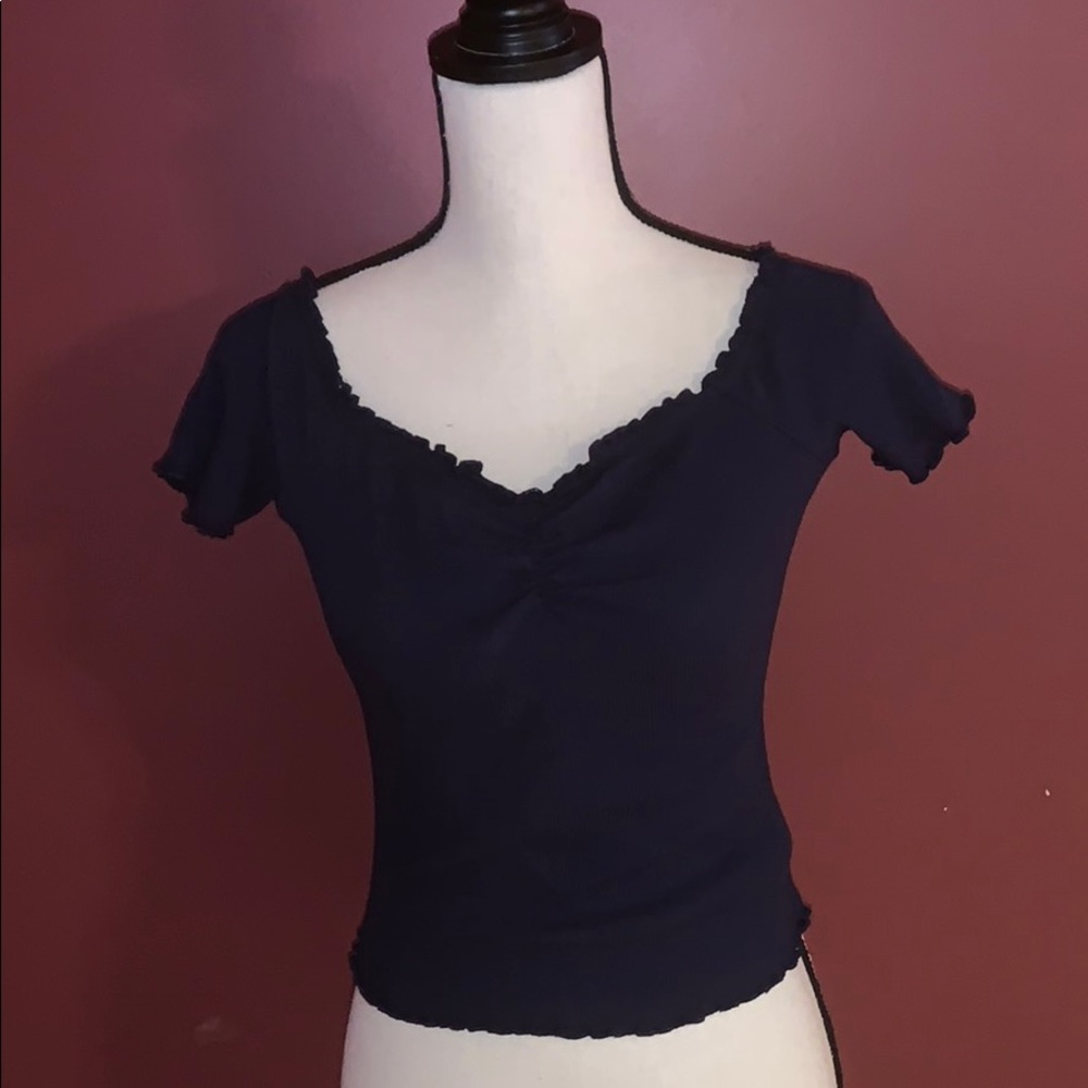 SWS Essentials Ribbed Off the Shoulder Medium